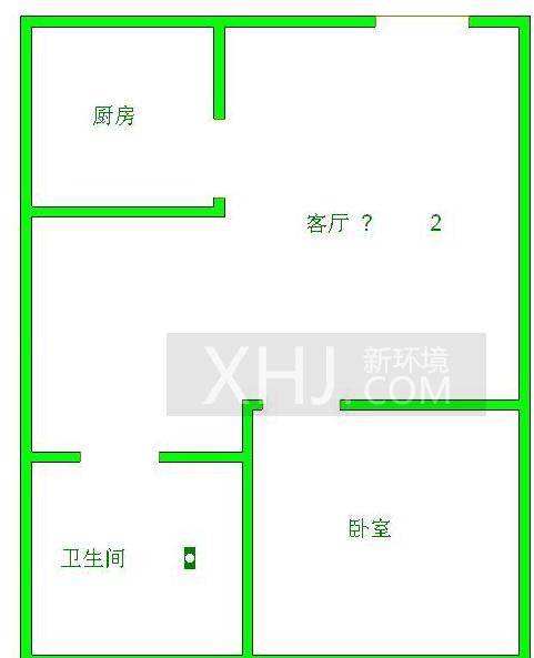 佳兆业君汇上品  2室2厅1卫   2000.00元/月室内图1