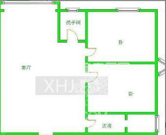 二江花园  2室1厅1卫   1500.00元/月室内图1