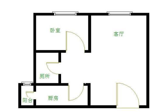 世龙广场  1室1厅1卫   3200.00元/月室内图1