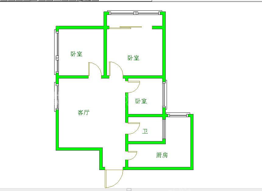 光华杏林  3室1厅2卫   2300.00元/月室内图1