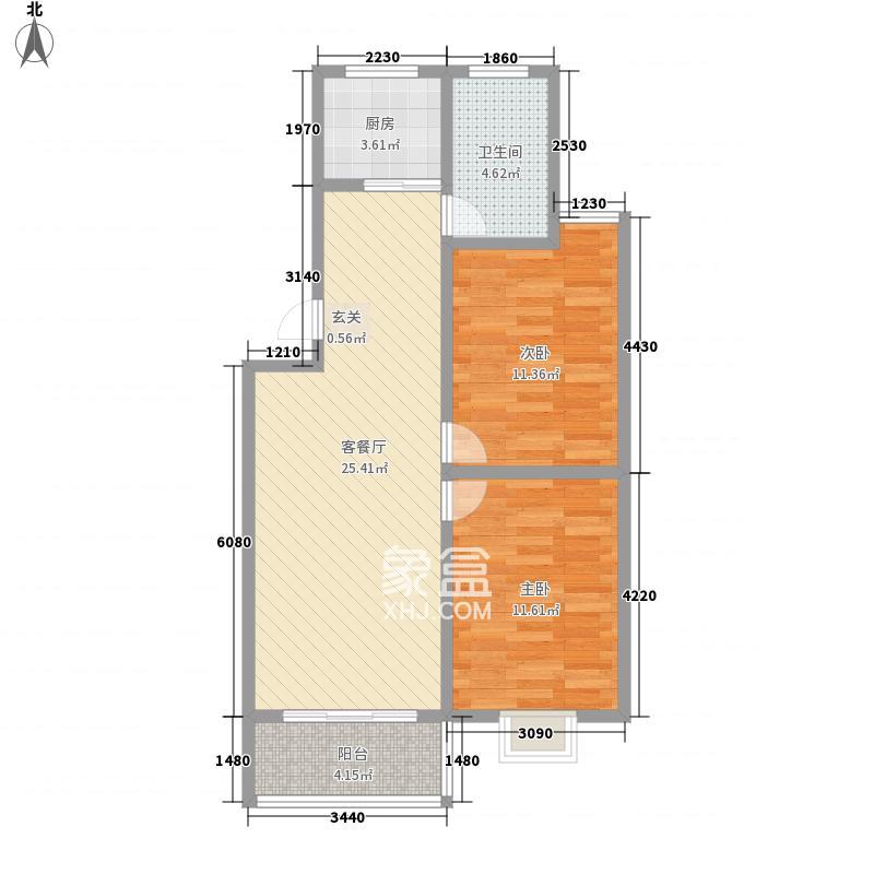 选矿生活区云峰阁一村  2室2厅1卫   900.00元/月户型图