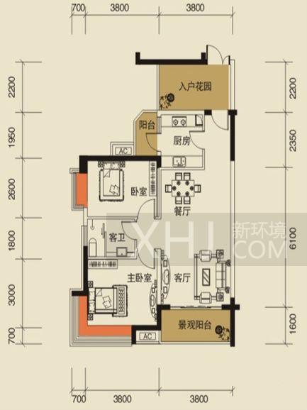 恒基凯旋门户型图