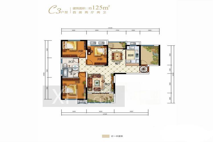 湘熙水郡（观澜海赋家园）户型图