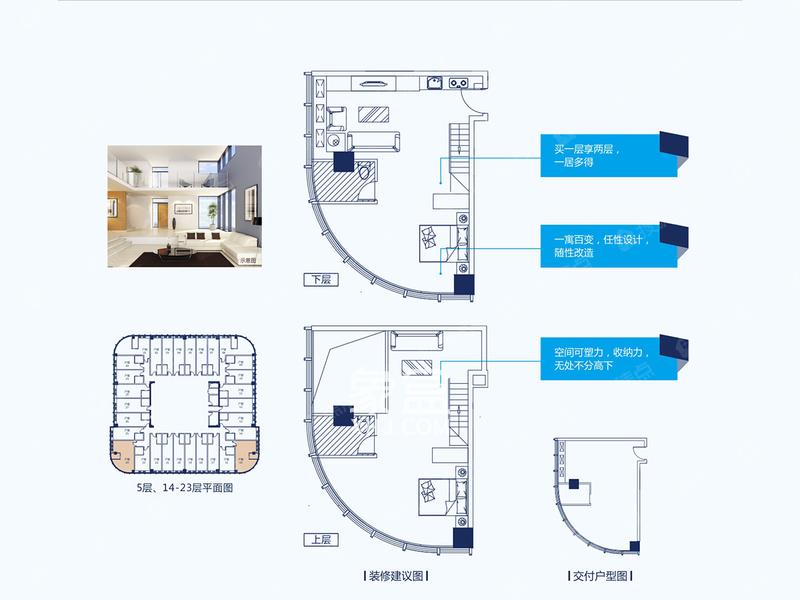 正荣财富中心户型图