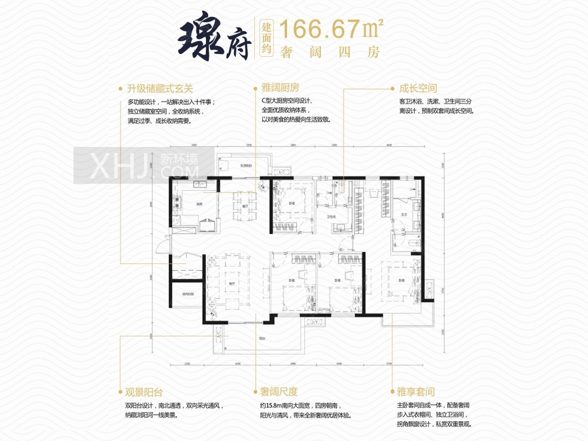 万科金域蓝湾户型图