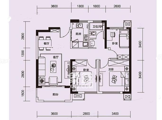 绿地香树花城户型图