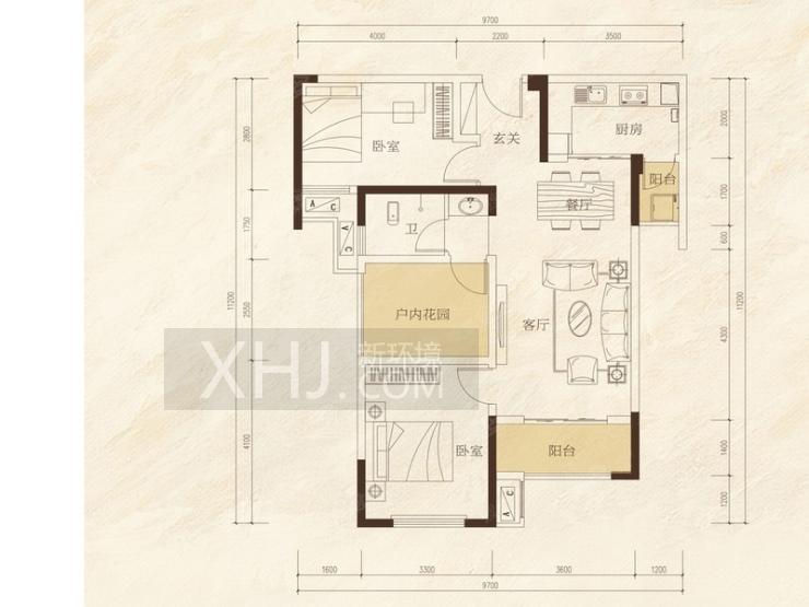 湘熙水郡（观澜海赋家园）户型图