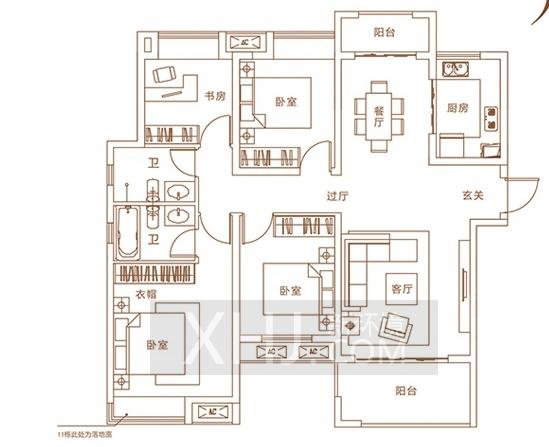 北辰中央公园户型图