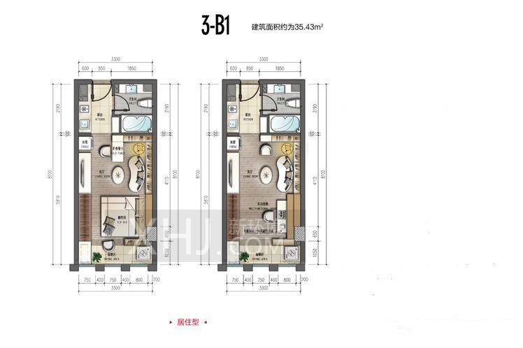 3栋B1户型