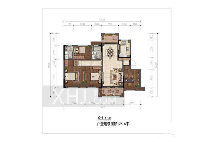 中海新城熙岸户型图