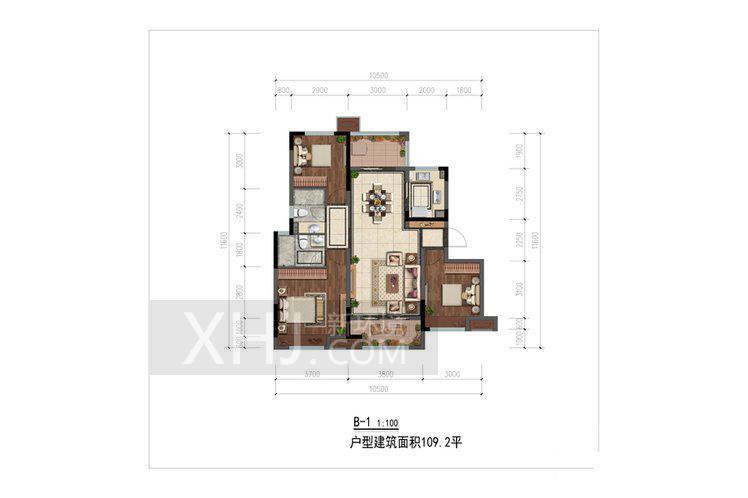 中海新城熙岸户型图
