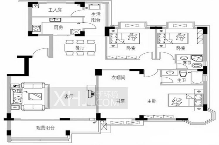 麓山翰林院户型图