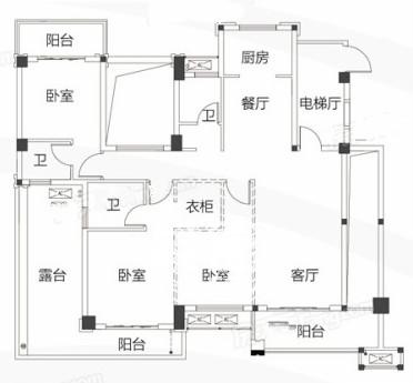 朗诗麓岛户型图