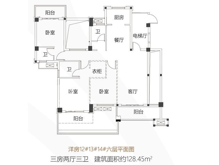 朗诗麓岛户型图