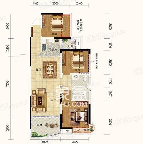 润和山水郡户型图