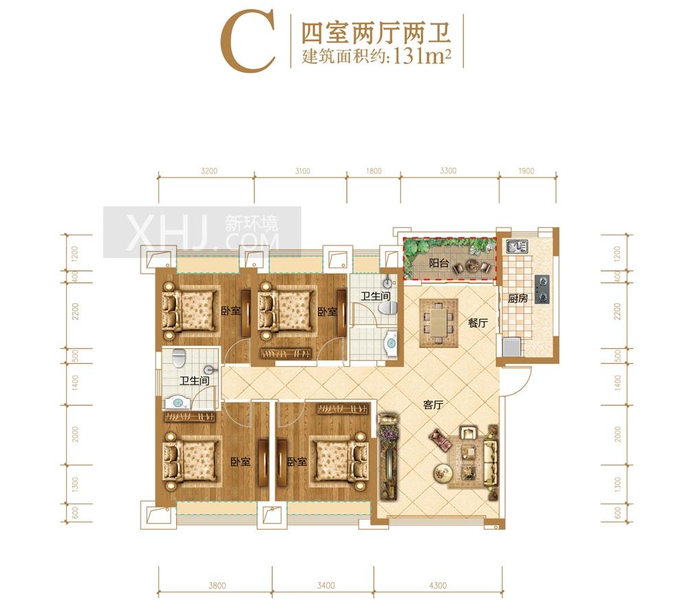 金科天悦（金科美邻汇）户型图