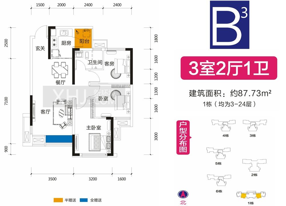 深业喜汇户型图