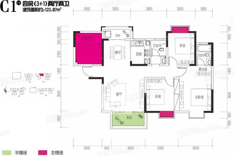 金富星悦汇户型图