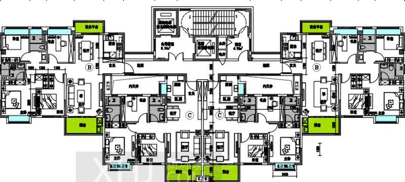 碧桂园玉潭府户型图