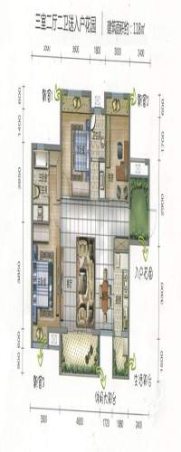 田心公馆户型图