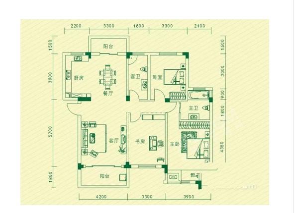盘龙水岸沁园户型图