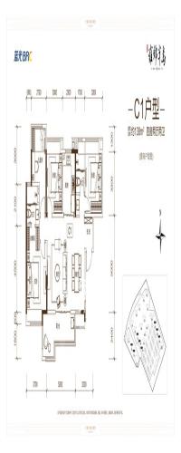 蓝光雍锦半岛户型图