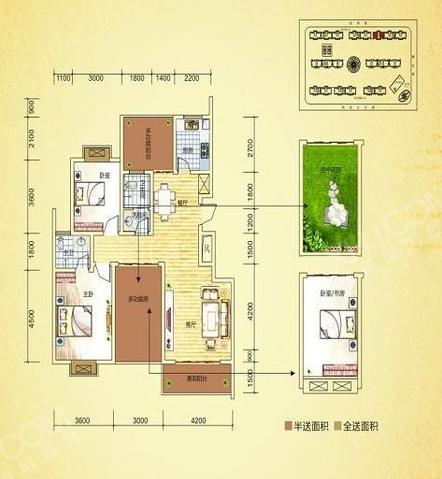 跃宇富锦花园户型图