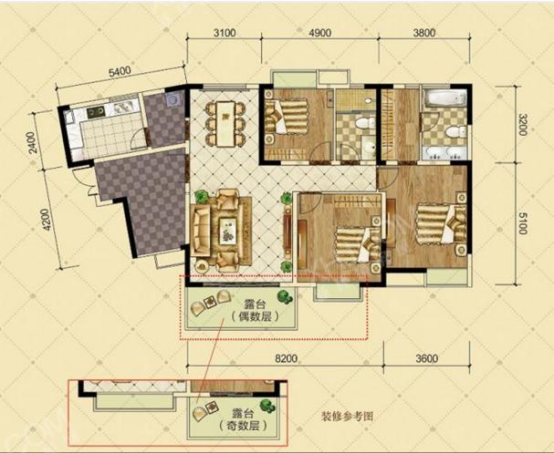 富豪公馆户型图