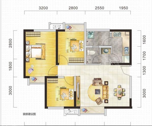 蓝润锦江春天户型图