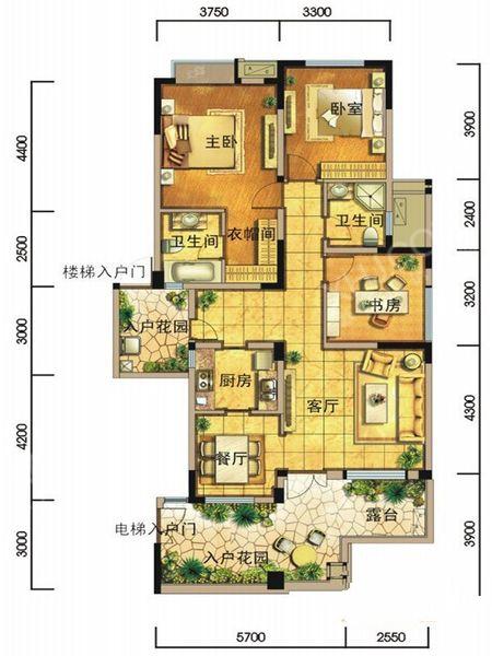 中铁瑞城西郡英华户型图