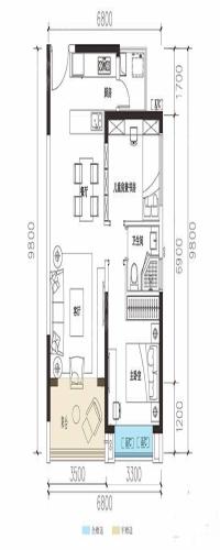 珠江青云台户型图
