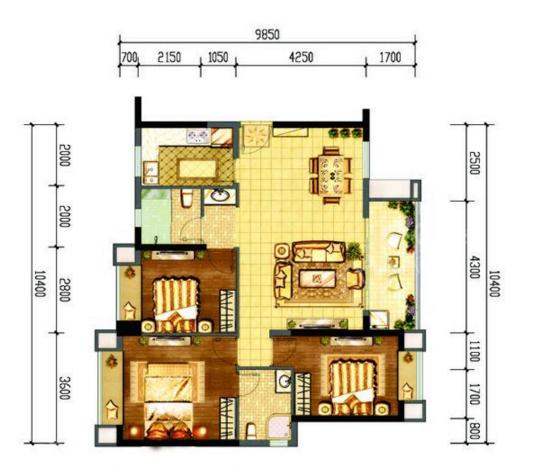 雅居乐十里花巷户型图