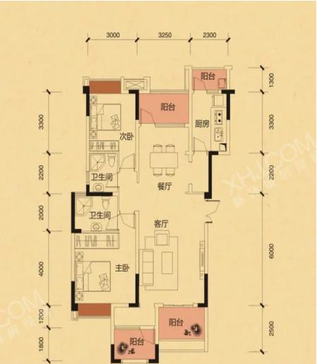 华宇天府花城 户型图