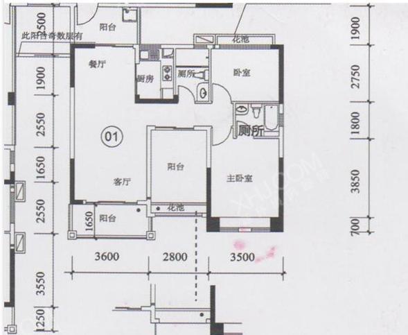 豪利花园户型图