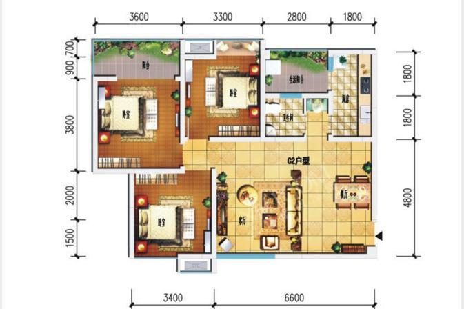 泰合新光华府户型图