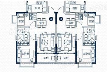 东莞恒大滨江左岸户型图