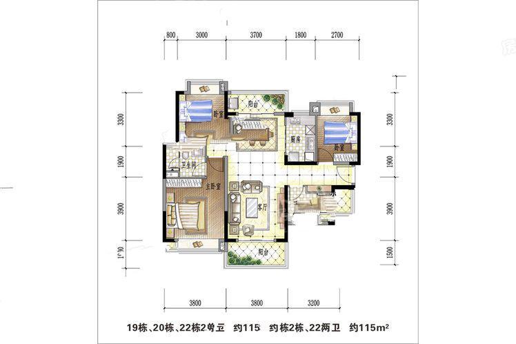 惠阳雅居乐花园户型图