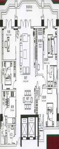 山水庭苑户型图