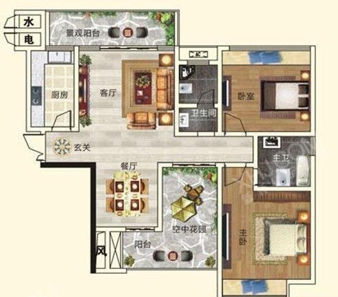 双安·金水湾户型图