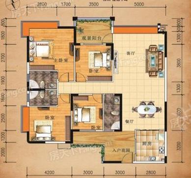 朝南·维港新天地户型图