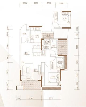 招商金山谷（商用）户型图