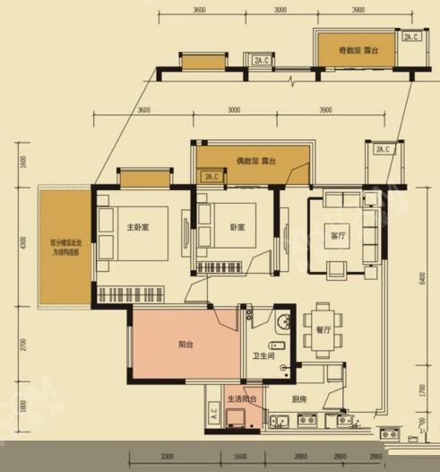 华业北新国际户型图