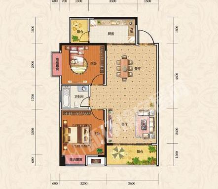 中国铁建·金色蓝庭户型图