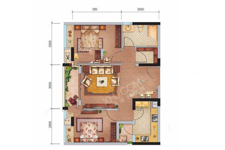 北京城建熙城户型图