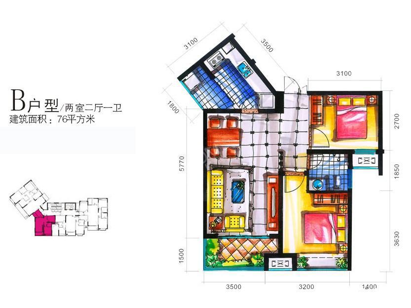 瑞泰·时代广场户型图