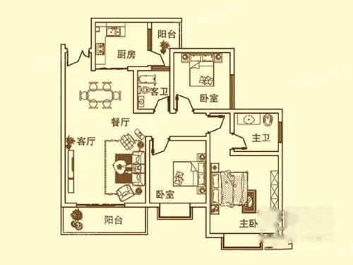 尹珍公寓户型图
