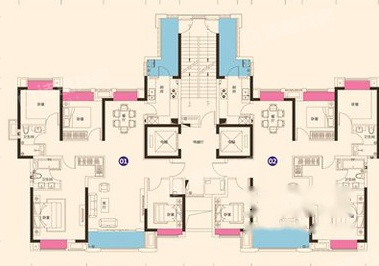 实地蔷薇国际户型图