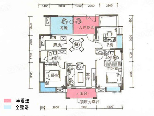 京华假日湾户型图