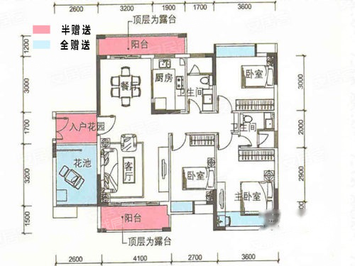 京华假日湾户型图