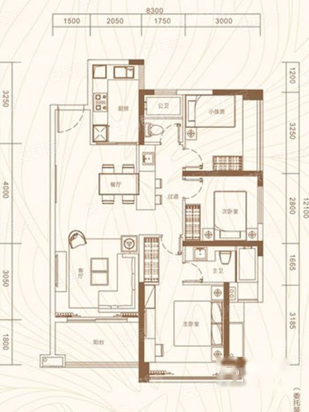 华策帝景湾户型图